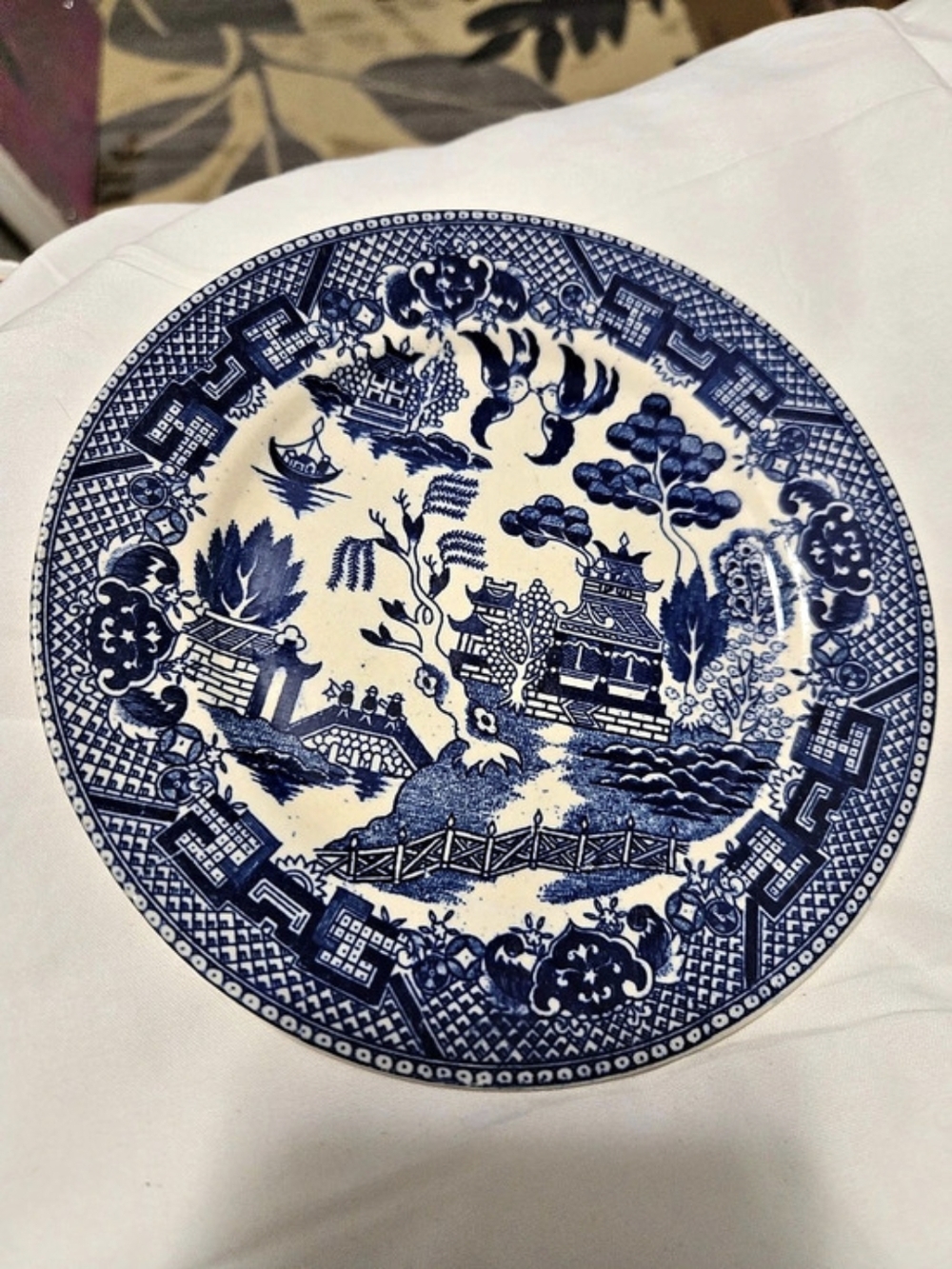 Blue Willow Bread and Butter Plate Blue & White Transferware Plate